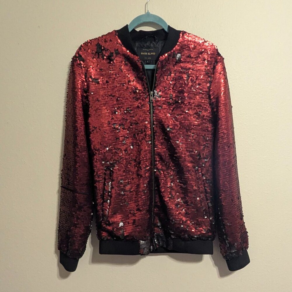 River Island Sequin Jacket Size Small